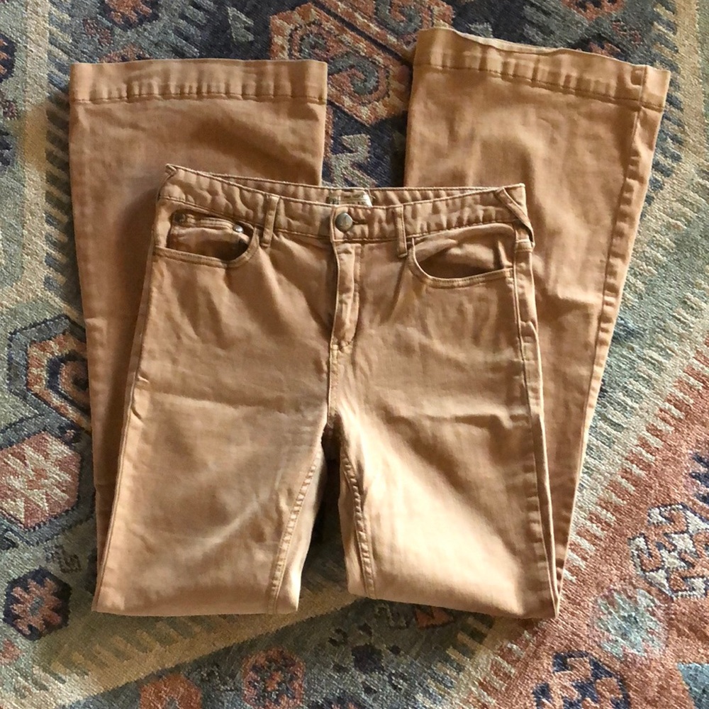 Free People Tan Flares size 30